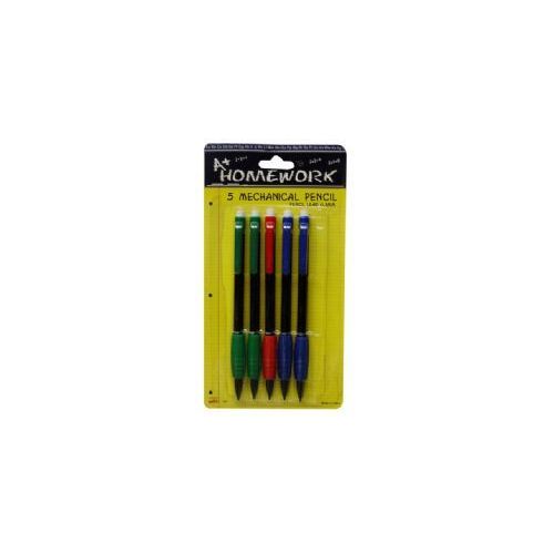48 Wholesale Mechanical Pencils W/ GriP-5pk