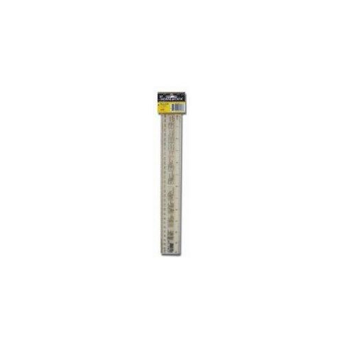 48 Wholesale Plastic Ruler - 30cm/ 12 IncH- Clear Color