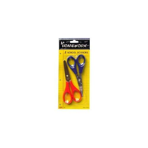 48 Wholesale School Scissors - 2 Pack - 4.5