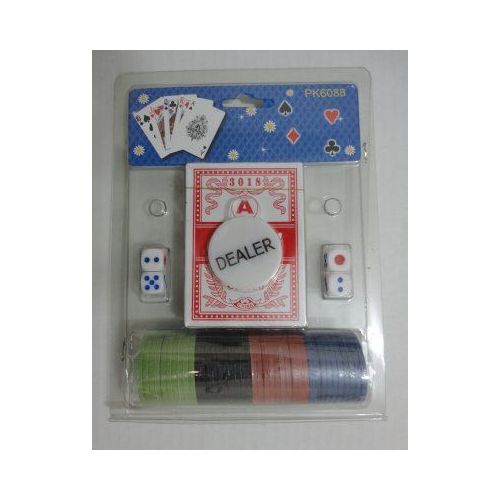 72 Pieces of Card/dice/poker Chip Set