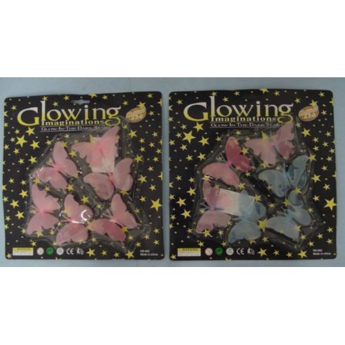 216 Pieces of Glow In The Dark ButterflieS-Color