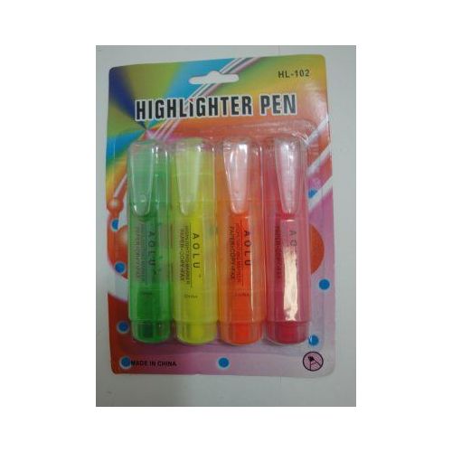 144 Pieces of 4pc Highlighter Set