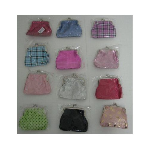 144 Pieces of SnaP-Close Change PursE-Assorted Styles