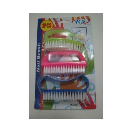 24 Wholesale 3pcs Plastic Nail Brush