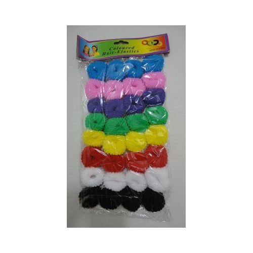 24 Pieces 32pc Colored Pony Tail Holders - Hair Accessories