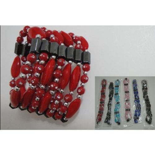 180 Pieces of 36 Inch Magnetic NecklacE-Large Rock Beads Bracelet