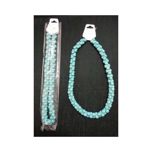 72 Pieces of NecklacE-Turquoise 3pt Beads