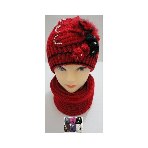 48 Pieces of Hand Knitted Fashion Hat & Scarf SeT--RhinestoneS-BeadS-Fur