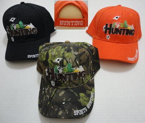 24 Wholesale Hunting Hat Bullet Holes*