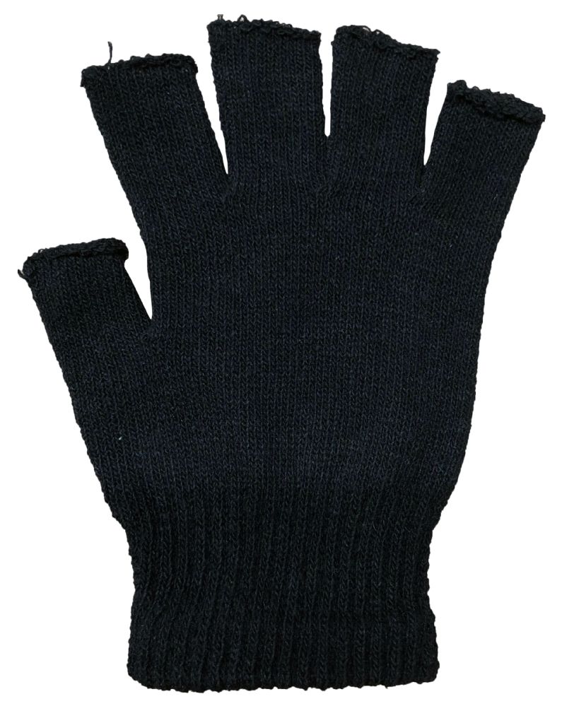 36 Wholesale Black Fingerless Magic Glove Unisex - One Size Fits All