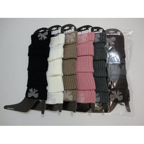 120 Pairs of Leg WarmerS--Studded Bow