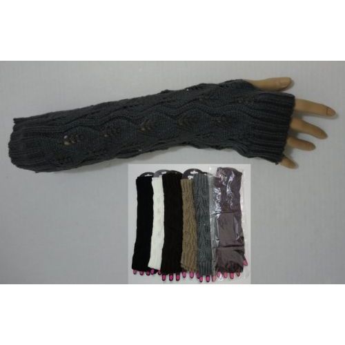 36 Pieces of Arm WarmeR--Solid Color Knit
