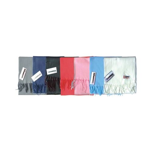 48 Pieces Fleece Winter Scarf Solid Colors Assorted - Winter Scarves