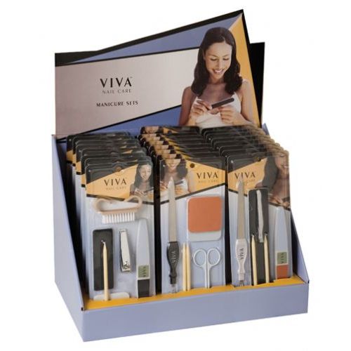 144 Pieces Viva Manicure Set In A Display Box - Manicure and Pedicure Items
