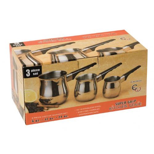 24 Pieces 3 Piece Stainless Steel Coffee Warmer Set - Kitchen Gadgets &  Tools - at 