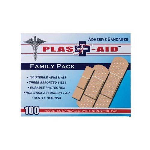 144 pieces of Item# 1001 100 Count Adhesive Bandages Assorted Sizes