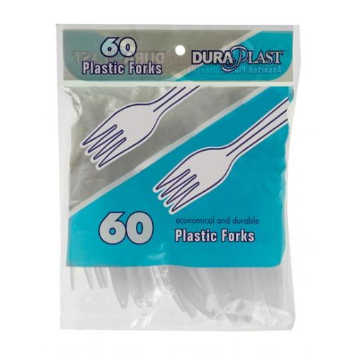 96 Pieces of 60 Count Heavy Weight Plastic Forks