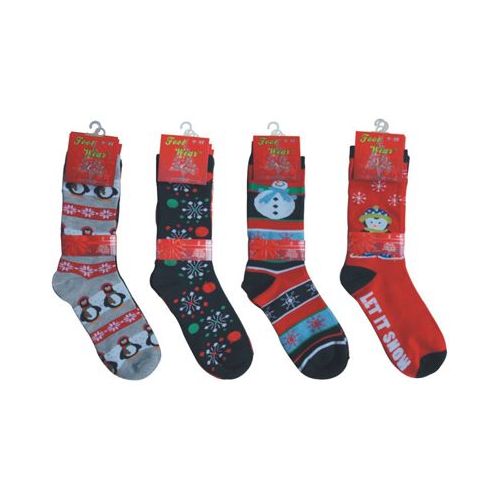 144 Pairs of Crew Christmas Socks