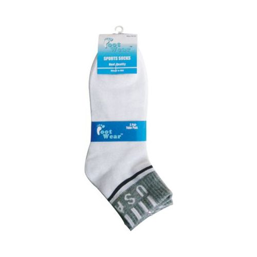 96 pairs of 3 Pair Pack Men Usa Ankle Sock