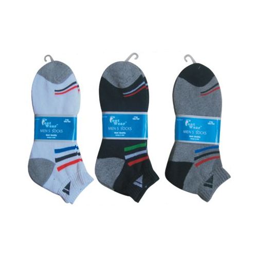 144 pairs of Mens 2 Pair Ankle Sport Ankle Sock Size 10-13