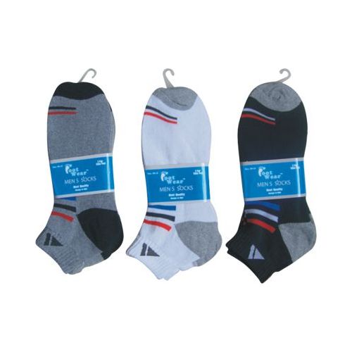 144 pairs of Mens 2 Pair Ankle Sport Ankle Sock Size 10-13