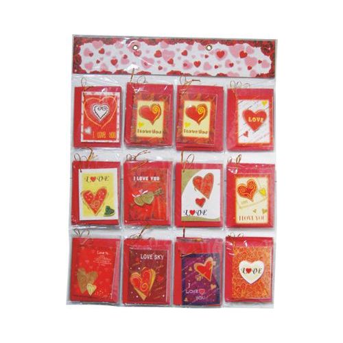 120 Pieces of Valentines Gift Card 5x4inch With Envelope On Display