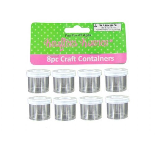72 Pieces of Small Craft Containers 8 Pack