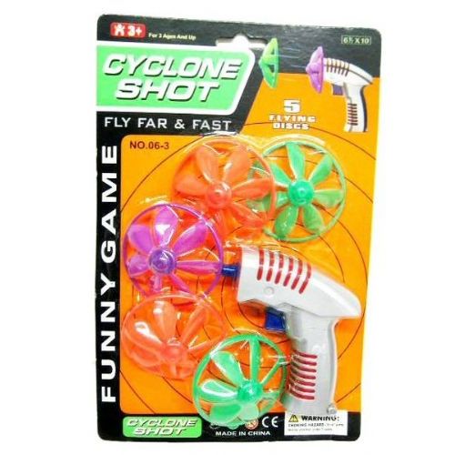 72 Pieces Flying Disc Gun 5 Piece - Toy Weapons