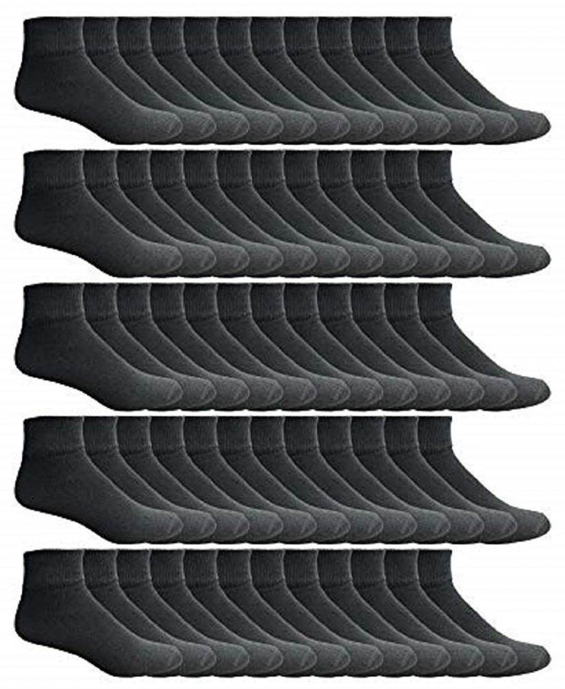 Yacht & Smith Women's Black Quarter Ankle Socks - Size 9-11 - at