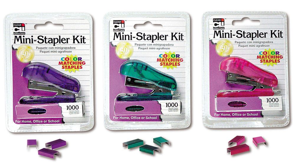 144 pieces of Stapler Mini W/staples Asst