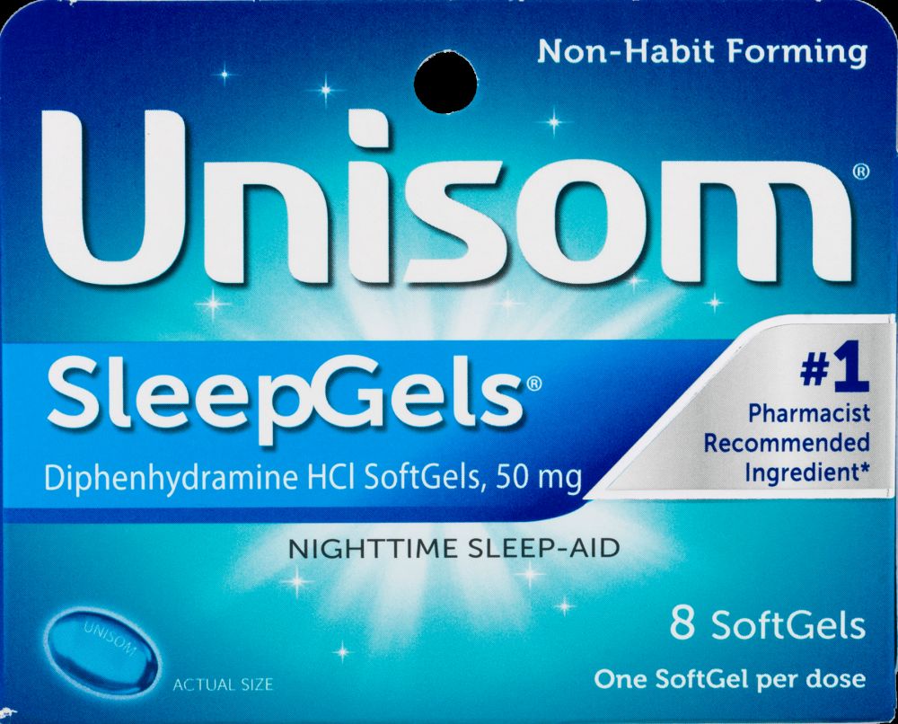 36 pieces of Unisom Sleep Aid Gels 8ct