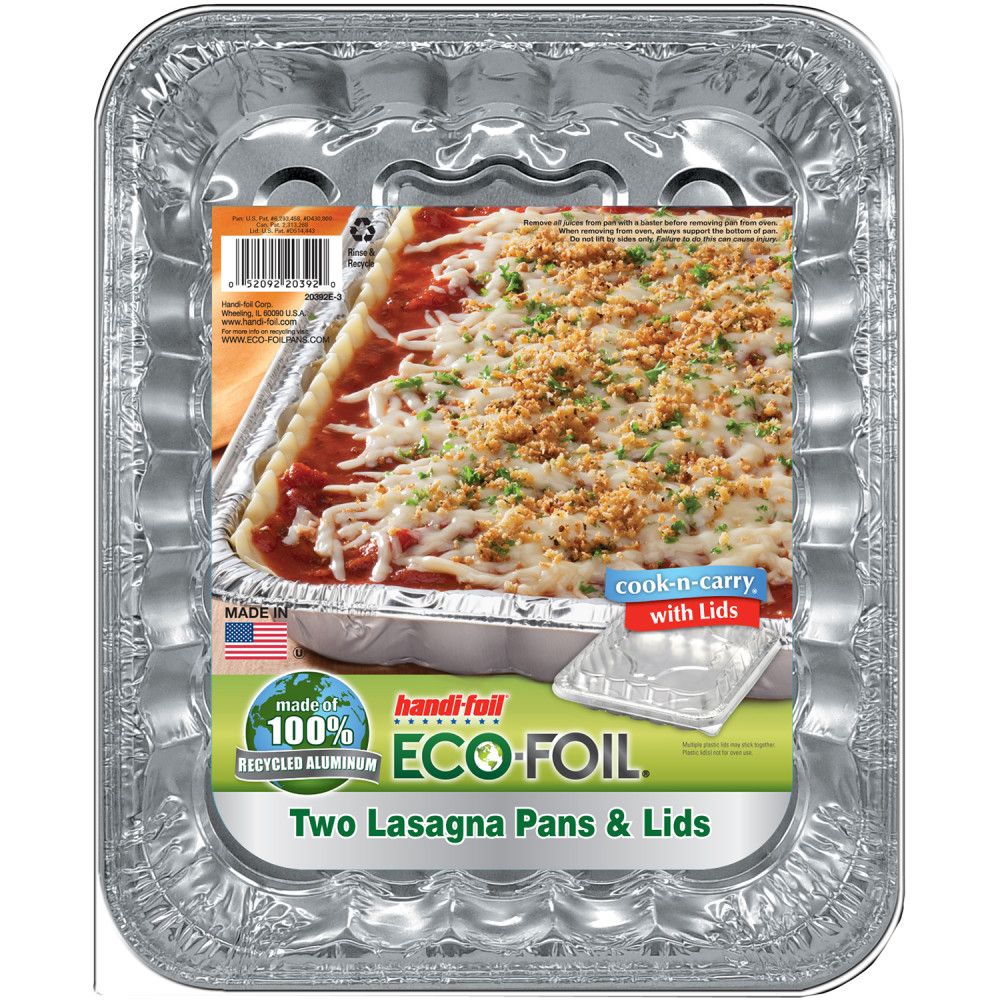 10 Pieces of Foil Hf Lasagna Pan W Lid