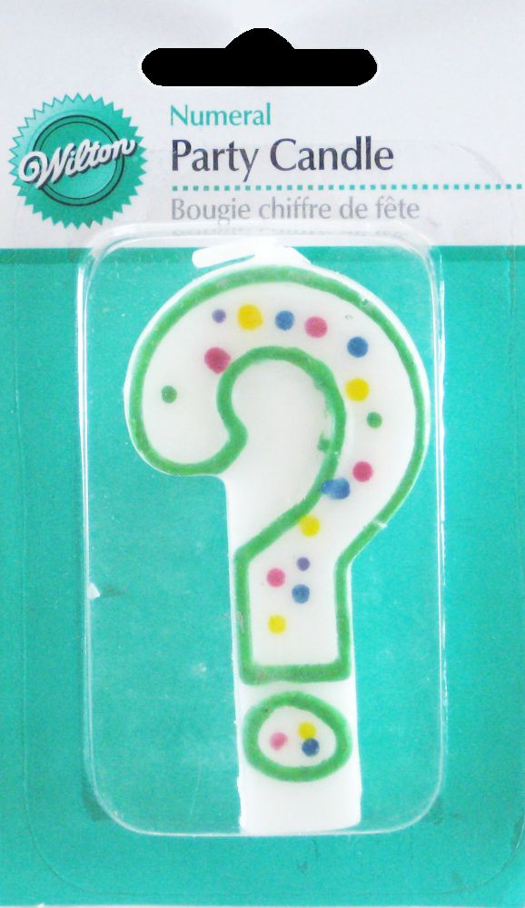 72 Pieces Question Mark Green 28119110 Birthday Candles at