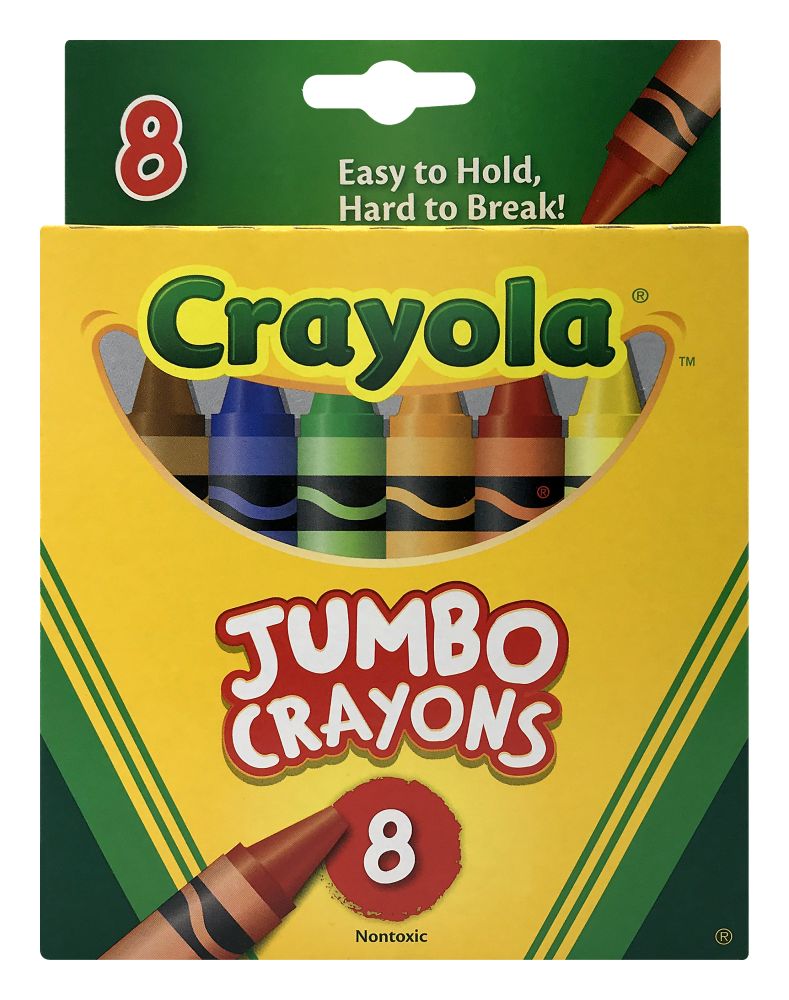 24 pieces of Cray Org Crayons 8ct Jumbo