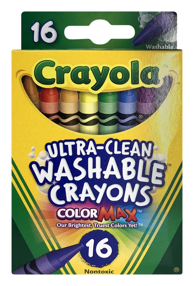 36 pieces of Crayola 16ct Washable Crayons