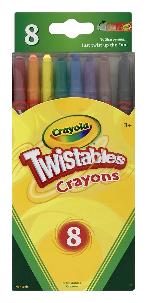 24 pieces of Crayola 8ct Twistable