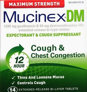 24 pieces of Mucinex Dm Max Strngth 14ct