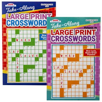 144 Cases of Crossword Puzzle Lg Print Travel2ast In 144pc Flr Disp