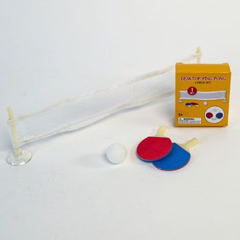 32 Pieces of Desktop Table Tennis 4pc W/ball Net & Paddles Color Box 32pc Pdq Ages 5+