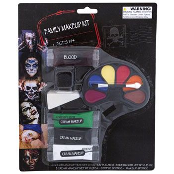 24 Cases of Makeup Halloween Family Kit Age 14+ Blister Card