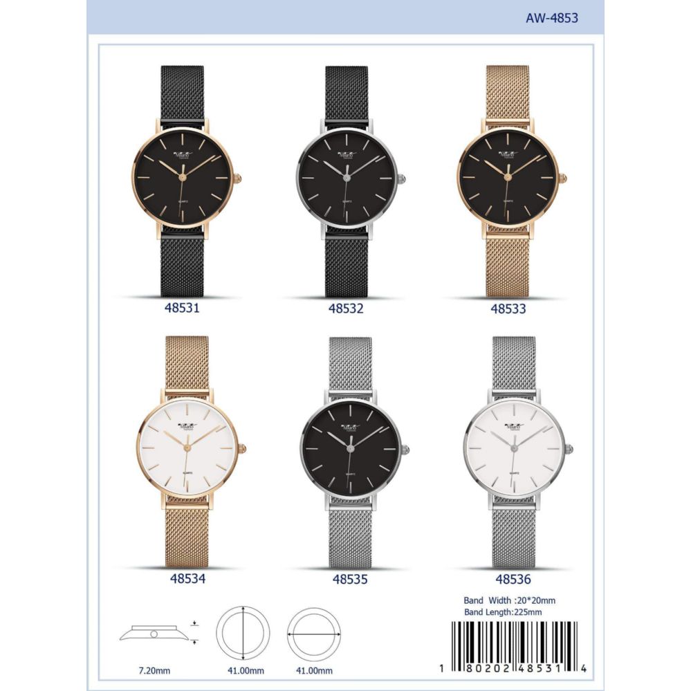 12 Pieces of Men's Watch - 48536 assorted colors