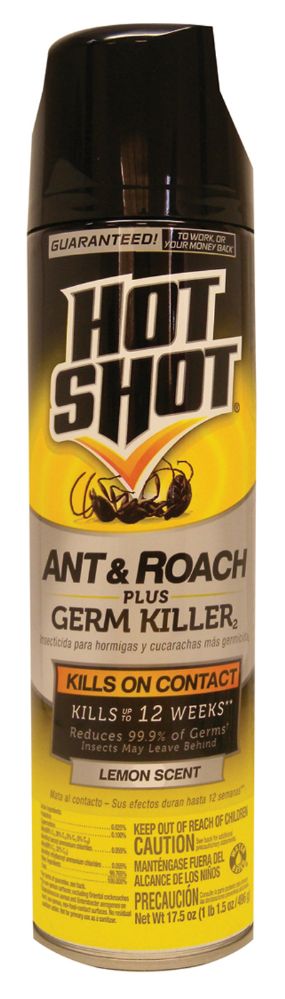 12 Pieces of Hot Shot Ant And Roach Spray 17.5 Oz Lemon Scented Must Be Broken