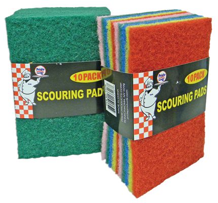 48 Pieces of Scouring Pads 10 Pack In Display