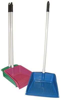 36 Pieces of Long Handle Dustpan With 24 Inch Handle Assorted Colors