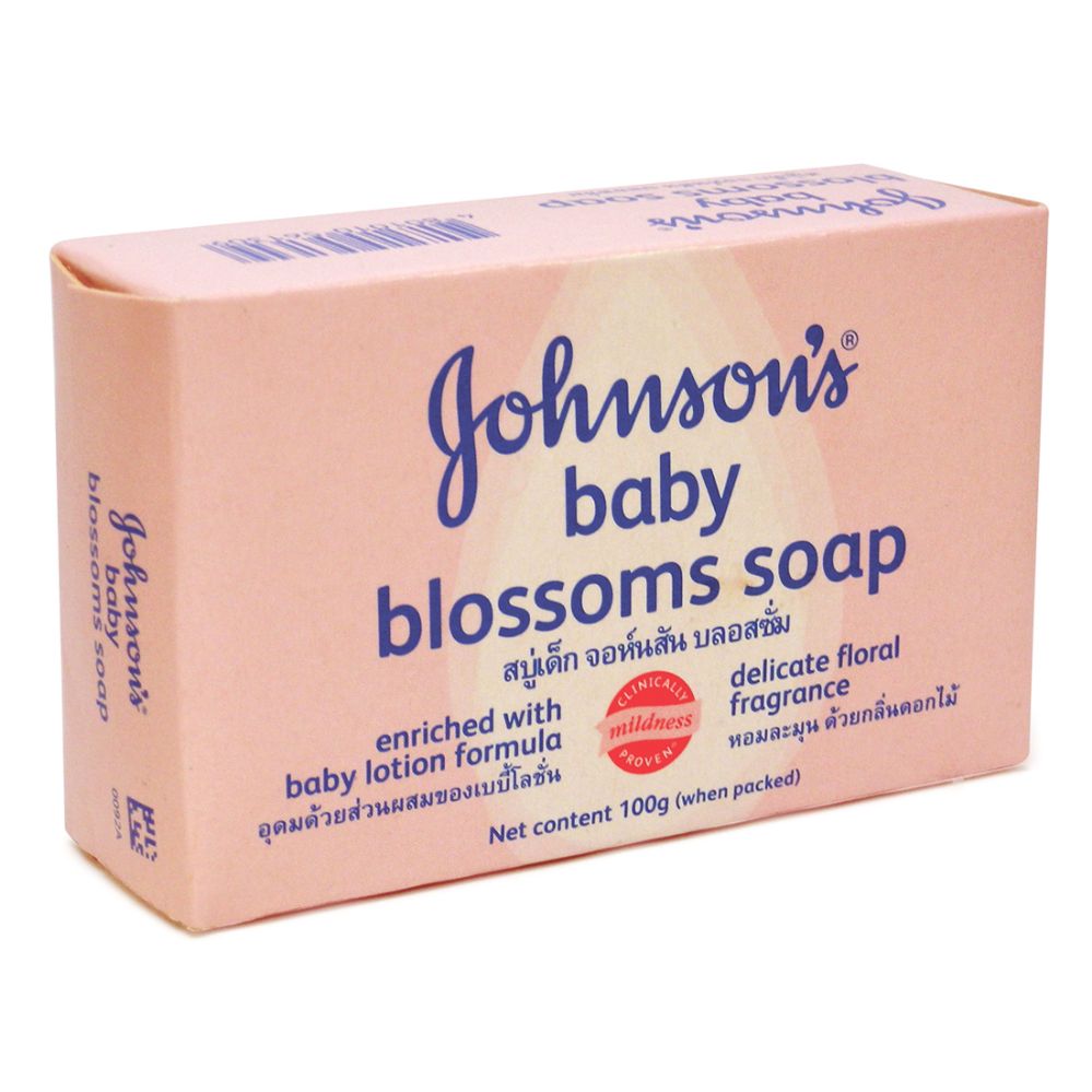 96 Pieces of Johnson's Baby Soap Blossoms 100 G (pink)