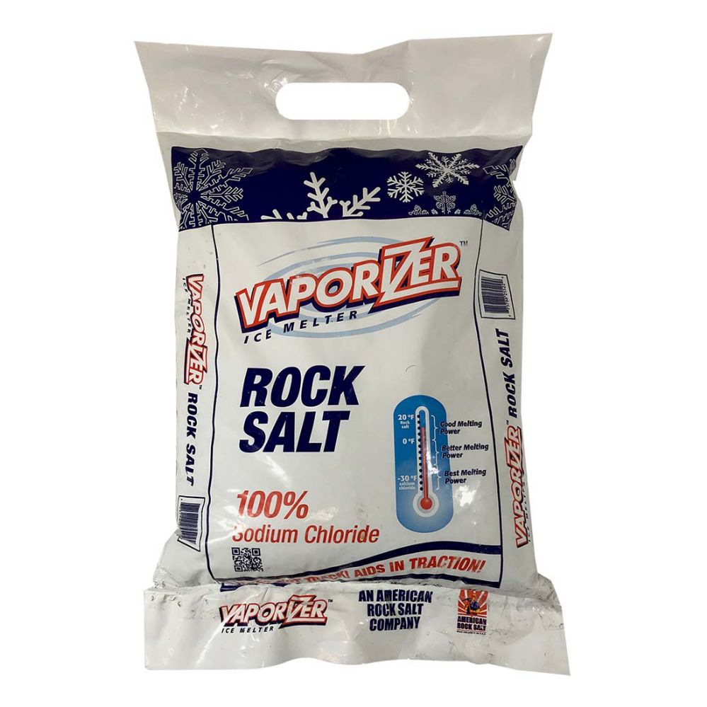 Vaporizer Rock Salt 25lb Bag Ice Melter 100% Sodium Chloride
