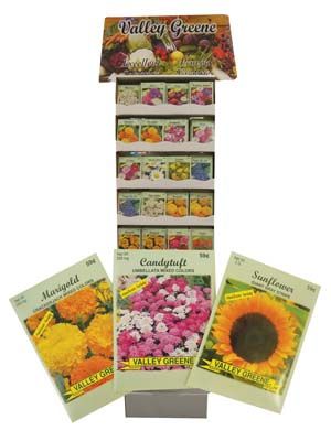 1200 pieces of Valley Greene Flower Seeds Display Assorted Varieties Prepriced $0.59