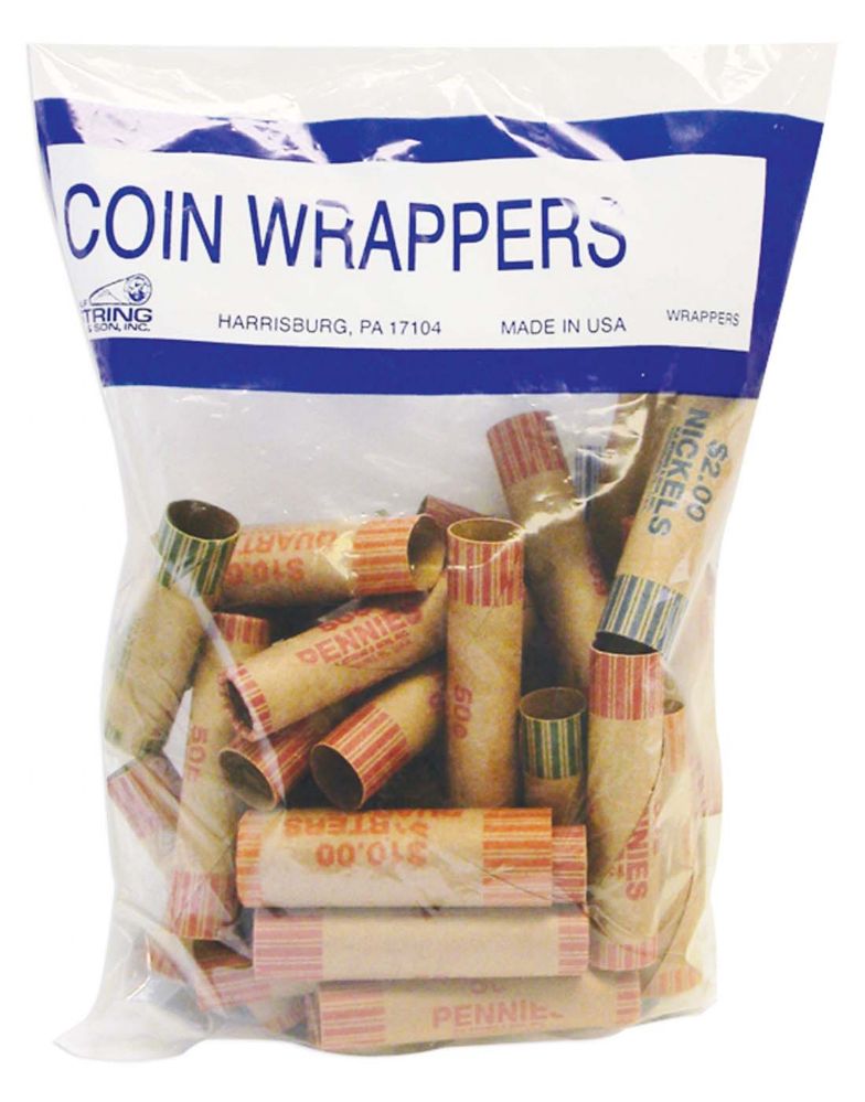 50 Pieces of Coin Wrappers 36ct Assorted