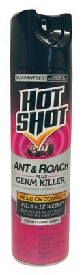 12 Pieces of Hot Shot Ant Roach And Germ Killer 17.5 Oz Fresh Floral Scent Must Be Broken