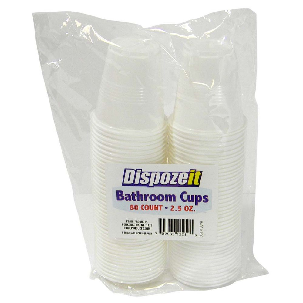 36 Pieces of DisposE-It Bathroom Cup 2.5 Oz 80 ct